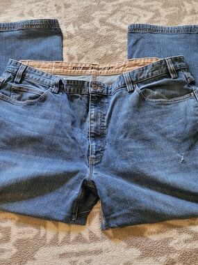 Duluth Trading Co Men's Light Blue Relaxed Denim Jeans